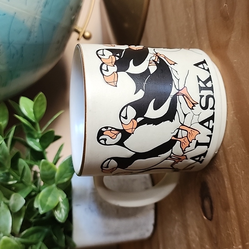 Vintage Ace 1987 ALASKA Puffin mug